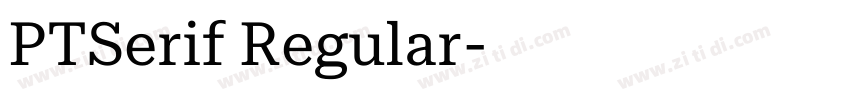 PTSerif Regular字体转换